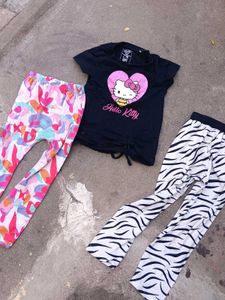 Cute Hello Kitty Outfit Set