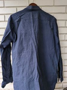 Men's Navy Striped Shirt