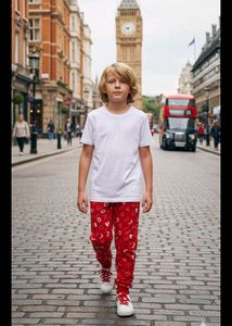 6-7 year Boy's Funky Alphabet Print Pants