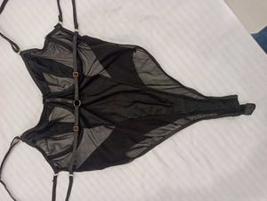Sheer Black Bodysuit