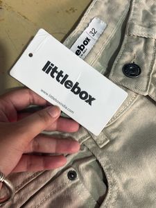 Cream 8 pocket  Cargo Pants for women