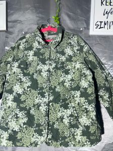 Floral Print Button-Up Shirt