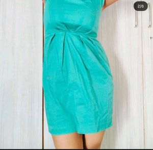 Teal Sleeveless Mini Dress🧞‍♀️