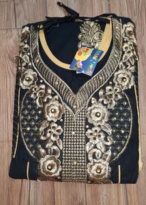 Anarkali Suit With Seleves And Leggings Set 🛍
