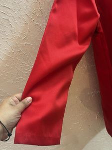 H&amp;M Red satin dress