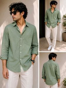 Men's Casual Green  Shirt