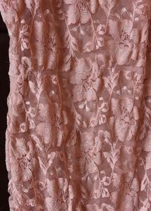 Soft Bloom Peach Lace Mini Dress