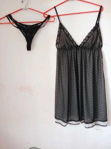 Sheer Black Lingerie Set