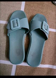 Sparkling Gemstone Slide Sandals