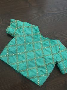 Beautiful Teal Lehenga Choli Set