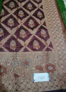 Elegant Purple Silk Saree
