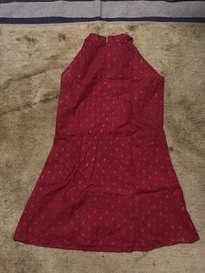 Red &amp; Gold Girls' Dress ✨🌼💐