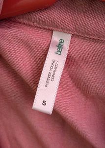 Pink Tiered Shirt Dress