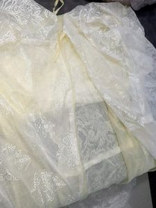 Elegant Lace Overlay Fabric