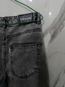 Freakins Grey Denim Jeans