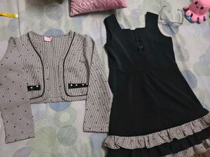 Cutecumber Coat n frock dress for 6-8 years