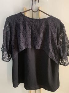 FREEBIE ON BLACK LACE TOP