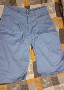 Light Blue Wide Leg Jorts
