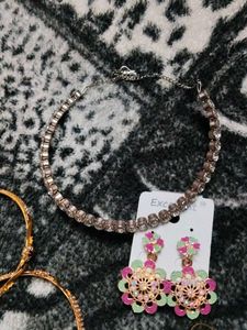 combo set normal daily wear chain s and ear rings