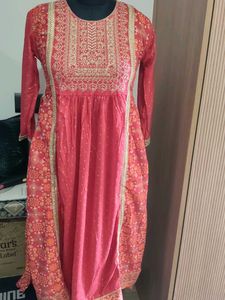 Red Embroidered Salwar Kameez