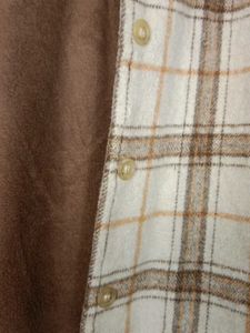 Cozy Plaid Button-Up Jacket