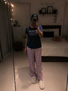 Cozy Floral Printed Night Suit & Free Gift
