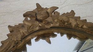Ornate Gold Finish Wall Mirror or Tray
