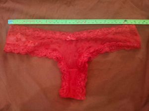 Red Lace Brazilian Panty