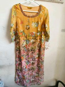 Aurelia Yellow Floral Kurta