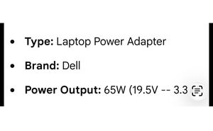 Dell Laptop Power Adapter