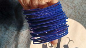 velvet Blue Bangles