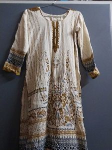 Light Green Floral Print Kurta