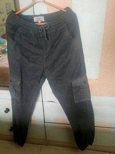Solid Grey Men Jogger