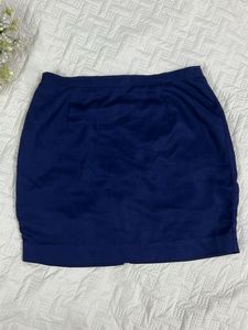 Navy Blue Mini Skirt