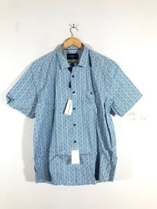 Sky Blue Printed Shirt (Men’s)