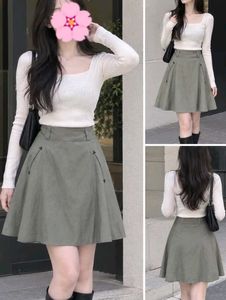 Chic A-line Mini Skirt