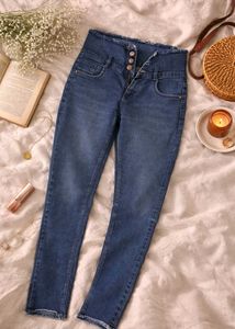 High Waisted Denim Jeans
