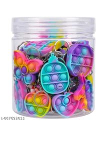 Pop It Keychain Fidget Toys