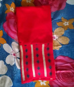 Red Floral Knit Dress Great Condition