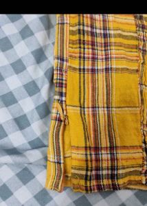 Y2K Yellow Plaid Halter Top