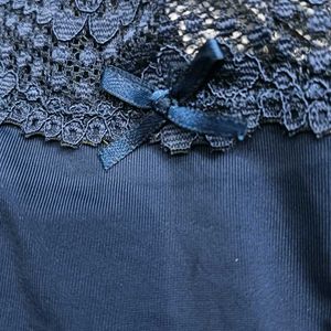 ⭐ Navy Blue Lace Trim Briefs