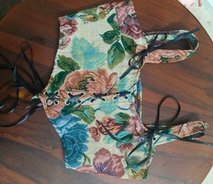 Floral Corset Style top