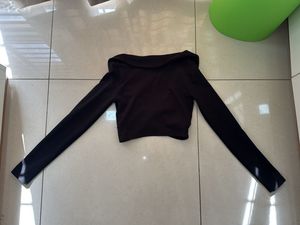Black Wrap Crop Top