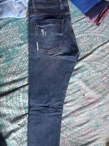 Men's Ripped Blue Denim Jeans