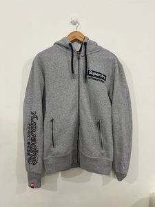 Superdry Grey Zip-Up Hoodie