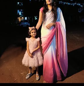 Elegant Ombre Sequin Saree