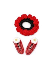 Handmade Crochet Flower Hair Accessories Set
