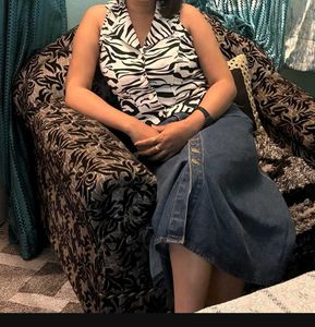 Zebra Print Tank Top