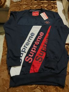 Supreme Navy Blue Graphic Tee