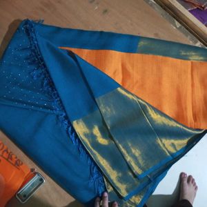 blue saree